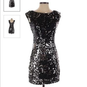 Black/silver cocktail dress